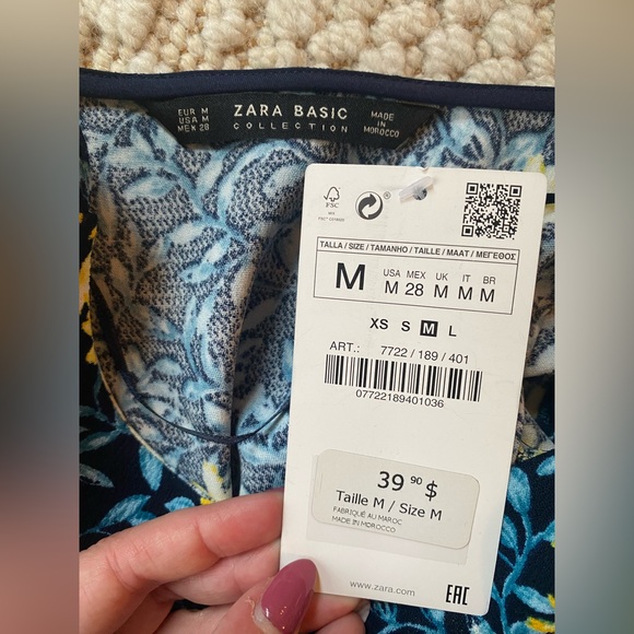 NWT: Zara Ruffle Top - Picture 7 of 8